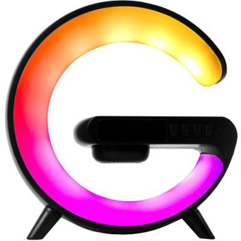 Aga RGB LED lámpa 5in1 vezeték nélküli töltővel - fekete kép