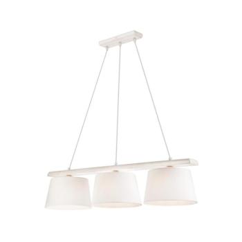 AIDA függeszték kötéllel, 3x E27/60W/230V, Ø 25 cm, tölgy/fehér LD 3.98 BIAŁY kép