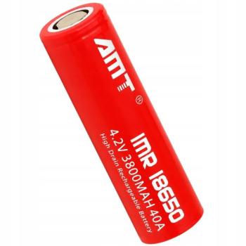 Akkumulátor cella, újratölthető elem, Li-ion, 18650, 3800 mAh, 4.2 V - elem általános felhasználásra kép