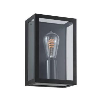 Alamonte-Z kültéri fali lámpa, fekete, magasság 26 cm, E27-smart kép