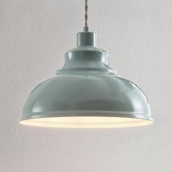 Albertine vintage függő lámpa, fém, világoskék kép
