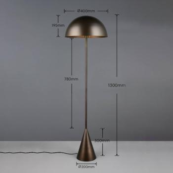 Alfie álló világítás, platina színű, magasság 130 cm, fém, E27 kép