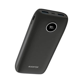 Aligator PBPD20BK - Power bank LCD-kijelzővel PD 20000 mAh/20W/3,7V fekete PBPD20BK kép