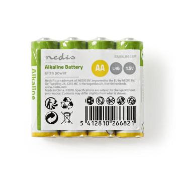 Alkáli elem AA | 1.5 V DC | 4-es zsugorcsomag kép