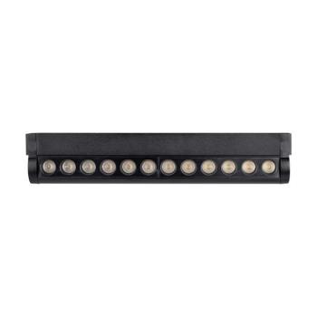 Állítható LED spotlámpa mágneses sínhez 48V, 12w, 6400K, hideg fehér, 1300lm, 34°, fekete, CRI>80, V-TAC, 10262 kép