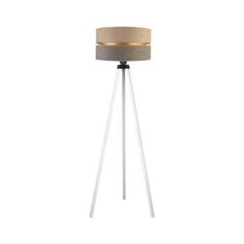 - Állólámpa DUO 1xE27/60W/230V átm. 44 cm bézs/szürke/fehér AS0465+DU83549 kép
