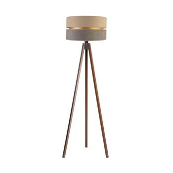 - Állólámpa DUO 1xE27/60W/230V átm. 44 cm bézs/szürke/wenge AS0462+DU83549 kép