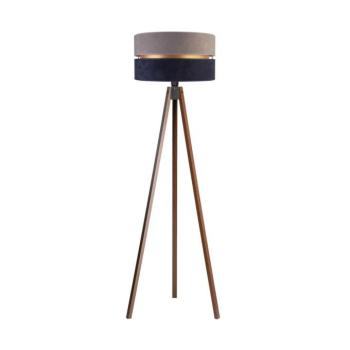- Állólámpa DUO 1xE27/60W/230V átm. 44 cm szürke/kék/wenge AS0462+DU82689 kép