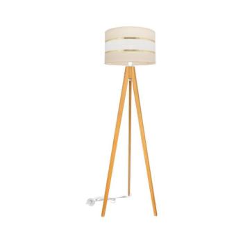 Állólámpa HELEN 1xE27/15W/230V krém/arany/tölgy S-D D+WT+0804-25 EC+GO+MAT kép
