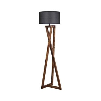 Állólámpa MACKA 1xE27/60W/230V fekete/barna 534LUN2159 kép