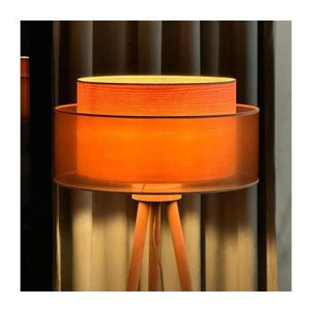 - Állólámpa WOOD BOHO 1xE27/15W/230V átm. 45 cm réz/barna/bézs 604086 kép