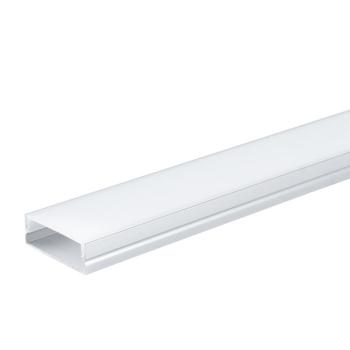 Alumínium profil LED szalaghoz 30*10mm, ezüst/fehér fedő, 2 méter, Optonica, 5115 kép