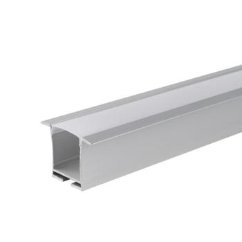 Alumínium profil LED szalaghoz 36x28mm, ezüst/fehér fedő, 2 méter, Optonica, 5130 kép
