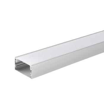 Alumínium profil LED szalaghoz 40*20mm, ezüst/fehér fedő, 2 méter, Optonica, 5121 kép