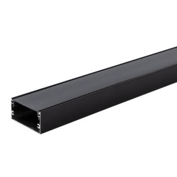 Alumínium profil LED szalaghoz 40*20mm, fekete/fekete fedő, 2 méter, Optonica, 5120 kép