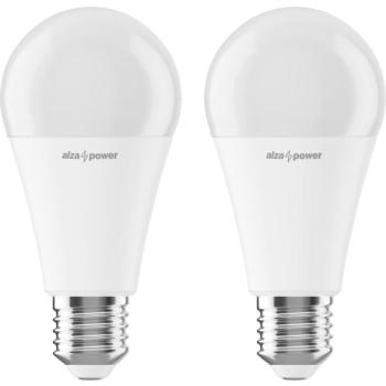 AlzaPower LED 15-100W, E27, 2700K, 2 db kép