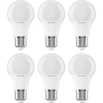 AlzaPower LED 9-60W, E27, 2700K, 6 db kép