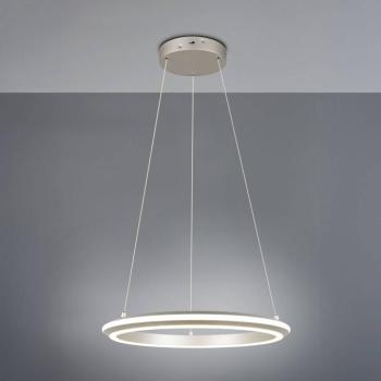 Amador LED függő lámpa, Ø 45 cm, nikkel színű, fém, CCT kép