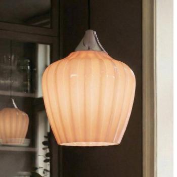 Amalfi függő világítás, narancssárga, Ø 25 cm, üveg, E27, dugasz kép