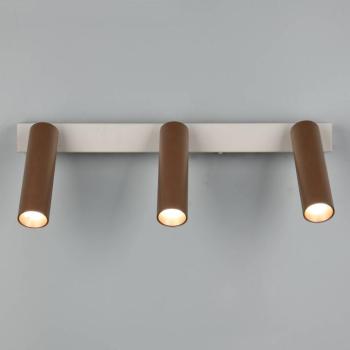 Ambala LED mennyezeti spotlámpa. Hosszúság 44 cm, szürke/barna, 3 izzós. kép