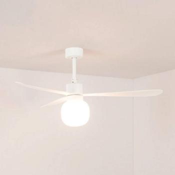 Amelia Ball L LED mennyezeti ventilátor, fehér, egyirányú, csendes, 132 cm kép