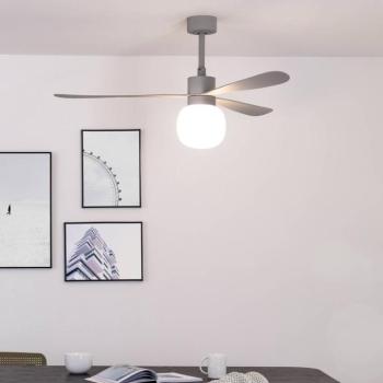 Amelia Ball L LED mennyezeti ventilátor, szürke, egyenáramú, csendes, 132 cm kép