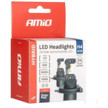Amio LED H4/H19, 2 × 30 W - fehér (P43t foglalat), 2 db kép