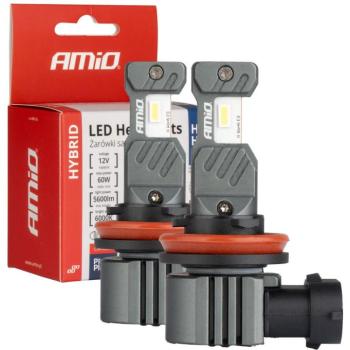 Amio LED H8/H9/H11/H16, 2 × 30 W - fehér (PGJ 19-5 foglalat), 2 db kép