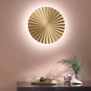 Anadara LED fali lámpa, arany színű, Ø 50 cm, fém, CCT kép