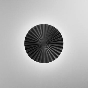 Anadara LED fali lámpa, fekete, Ø 50 cm, fém, CCT kép
