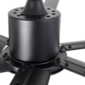 Andros XL mennyezeti ventilátor nagy helyiségekhez, fekete kép