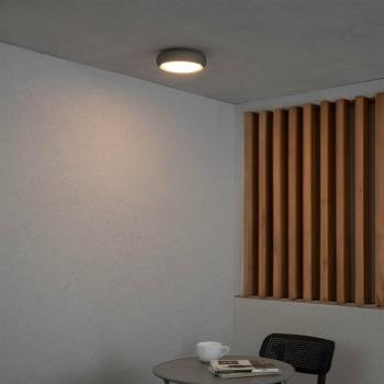 Anga LED kültéri mennyezeti lámpa, sötétszürke, beton, Ø 24 cm kép