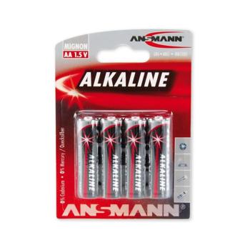 Ansmann 09629 LR6 AA RED - 4db alkáli elem 1,5V 09629 kép