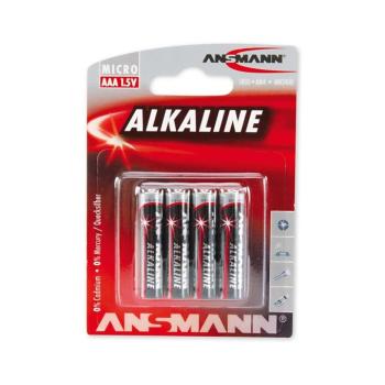 Ansmann 09630 LR03 AAA RED - 4db - alkáli elem 1,5V 09630 kép