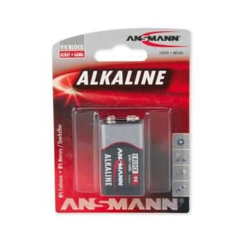 Ansmann 09887 6LR61 9V-Block RED alkáli elem 9V 09887 kép