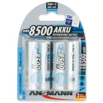 ANSMANN maxE Ni-MH D/góliát 8500 mAh alacsony önkisülésű akkumulátor 2db/csomag kép