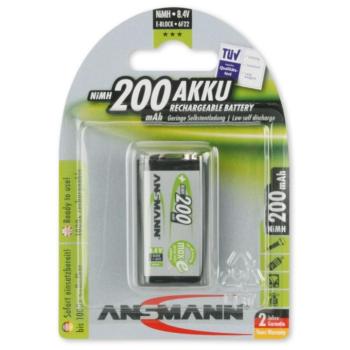 ANSMANN Ni-MH 9V/6LR61 200 mAh akkumulátor 1 db/csomag kép