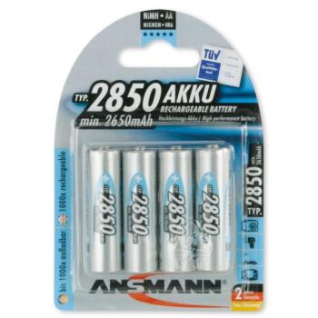 ANSMANN Ni-MH AA/ceruza 2850 mAh akkumulátor 4 db/csomag kép