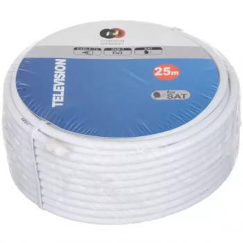 Antenna kábel, 25m 1,02 / 7mm fehér kép