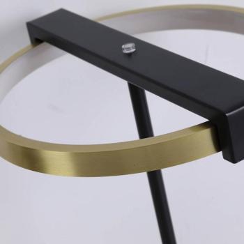 Antenna LED asztali lámpa, sárgaréz/fekete, acél, szilikon kép
