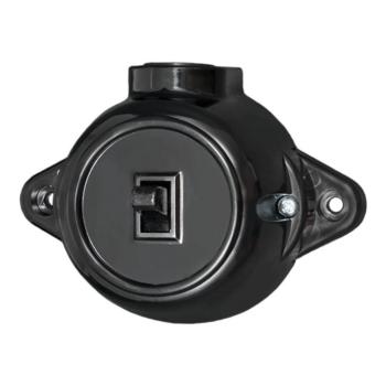 ANTIQUE PUSH BUTTON 10А 250V BLACK kép