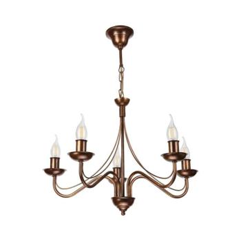 ANTON láncos csillár 5xE14/15W/230V, bronz LM-5.294/BRĄZ kép