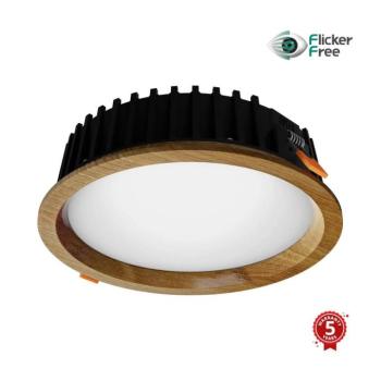 APLED - LED Lámpa RONDO WOODLINE LED/12W/230V 3000K átm. 20 cm tölgy tömör fa 21264 kép