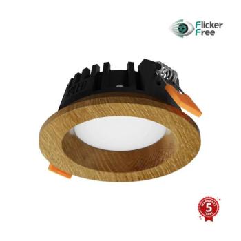 APLED - LED Lámpa RONDO WOODLINE LED/3W/230V 3000K átm. 9 cm tölgy tömör fa 21260 kép