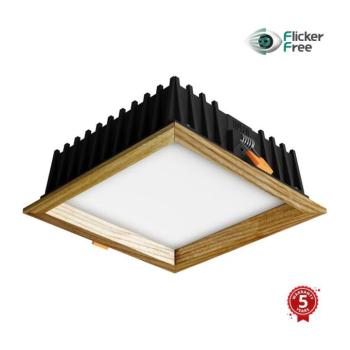 APLED - LED Lámpa SQUARE WOODLINE LED/12W/230V 4000K 17x17 cm kőris tömör fa 21299 kép