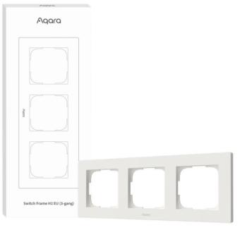 AQARA Switch Frame H2 EU (3-gang) (FE-X02D), fehér kép