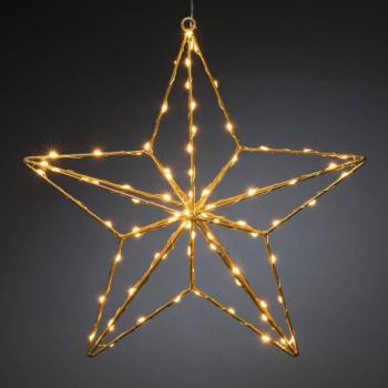 Arany csillag LED deco lámpa 37x36 cm kép