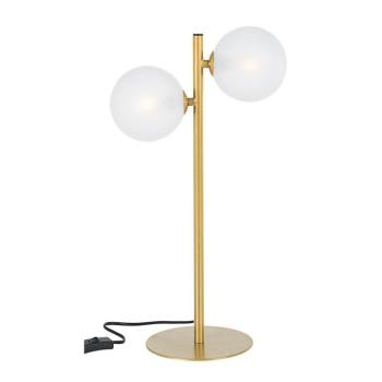 Aranyszínű acél asztali lámpa üveg búrával (magasság 54 cm) Balls – Bizzotto kép
