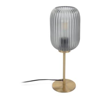 Aranyszínű asztali lámpa üveg búrával (magasság 40 cm) Hestia – Kave Home kép