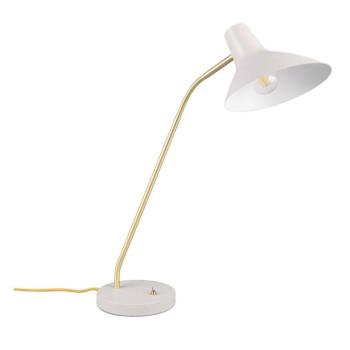 Aranyszínű-elefántcsont színű asztali lámpa hajlítható szerkezettel (magasság 54 cm) Traveller – Trio kép